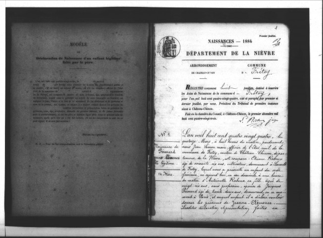 Lavault-de-Frétoy : actes d'état civil.