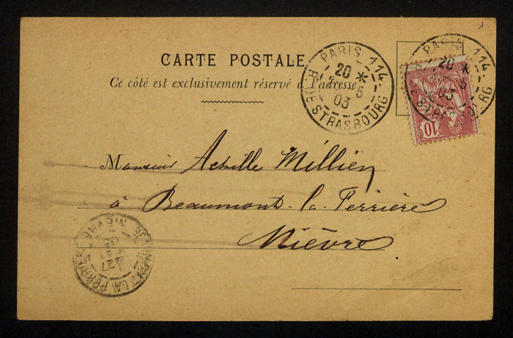 TUCK (Raphaël et fils), libraire éditeur à Paris : 4 lettres.