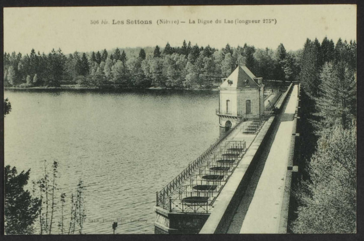 506 bis. Les Settons (Nièvre) – La digue du Lac