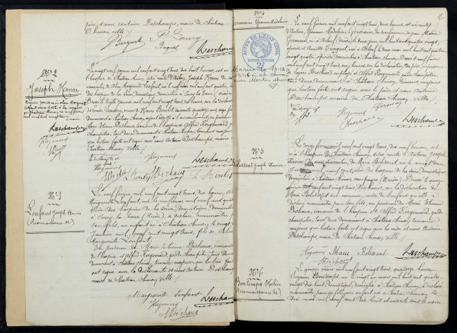 Château-Chinon Ville : actes d'état civil.