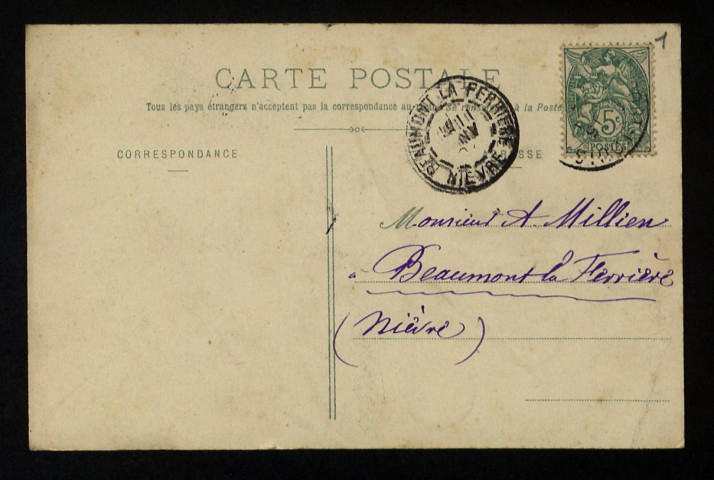 CHAILLOU (Narcisse), peintre (né en 1835) : 4 lettres, 1 carte postale illustrée.