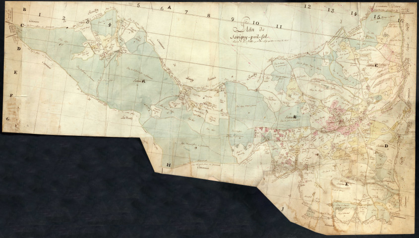 Savigny-Poil-Fol, cadastre ancien : plan géométrique