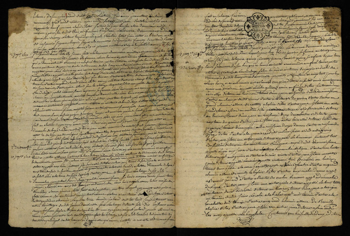 Fief de Couëron à Thaix : terrier.