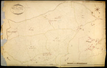 Montigny-en-Morvan, cadastre ancien : plan parcellaire de la section B dite de Veaux, feuille 3