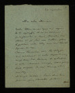 BAUDOIN (Eugène), peintre (1842-1893) : 1 lettre.