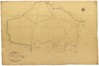Dompierre-sur-Nièvre, cadastre ancien : plan parcellaire de la section B dite de Fontaraby, feuille 4