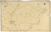 Luthenay-Uxeloup, cadastre ancien : plan parcellaire de la section A dite du Bourg, feuille 2