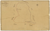 Mhère, cadastre ancien : plan parcellaire de la section C dite de Linières, feuille 1