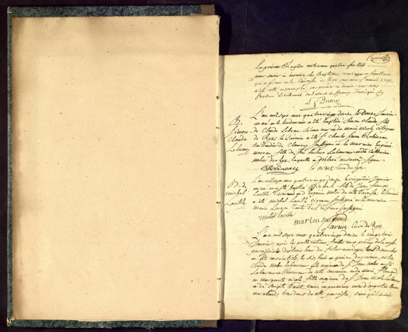 Rix : registres paroissiaux.