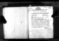 Saint-Péreuse : actes d'état civil.