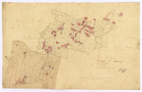 Châteauneuf-Val-de-Bargis, cadastre ancien : plan parcellaire de la section B dite de Chamery, feuille 7, développement 1