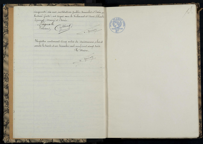 Avrée : actes d'état civil.