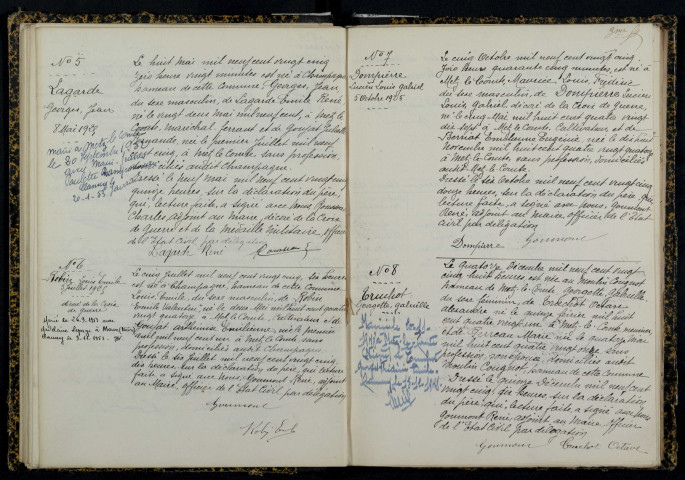 Metz-le-Comte : actes d'état civil.