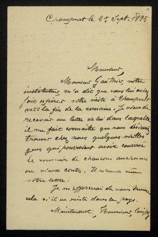 ROBLIN (Louis-Henri), homme politique (1877-1916), à Champvert (Nièvre) : 1 lettre.