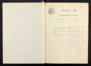 Oulon : actes d'état civil, table décennale.