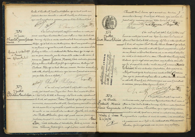 Tannay : actes d'état civil.