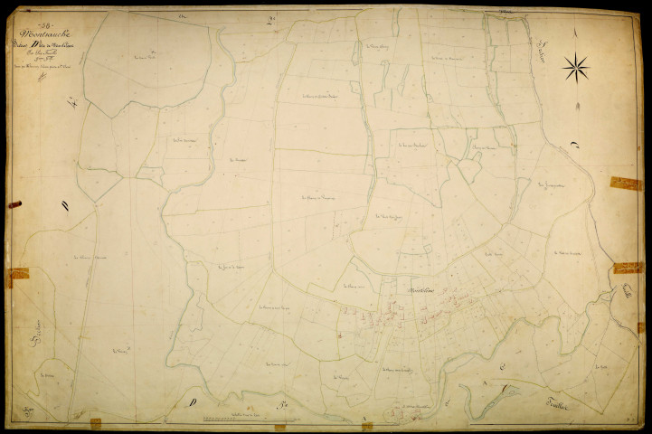 Montsauche-les-Settons, cadastre ancien : plan parcellaire de la section D dite de Montélesme, feuille 3
