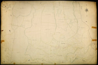 Montsauche-les-Settons, cadastre ancien : plan parcellaire de la section D dite de Montélesme, feuille 3