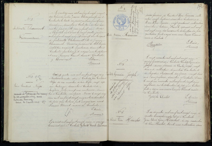 Couloutre : actes d'état civil.