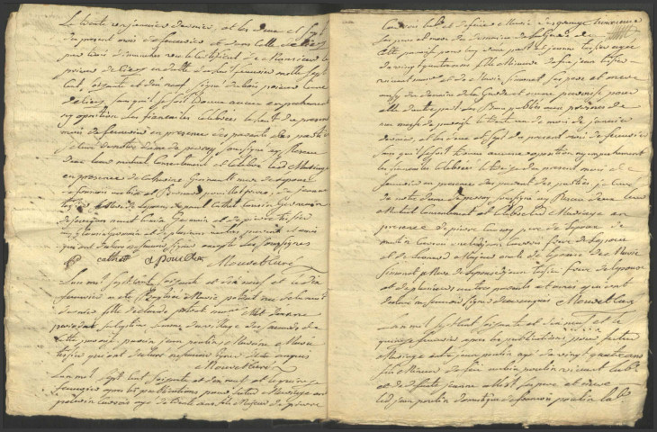 Perroy : registres paroissiaux.