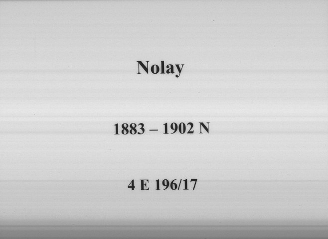 Nolay : actes d'état civil (naissances).