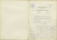 Tresnay : actes d'état civil.