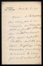 GEOFFROY SAINT-HILAIRE (Étienne), homme politique (1868-1947) : 1 lettre.