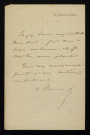 DUMAS (Alexandre fils), écrivain (1824-1895) : 1 copie de lettre.