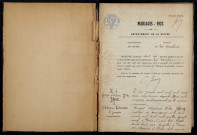 La Machine : actes d'état civil (mariages).