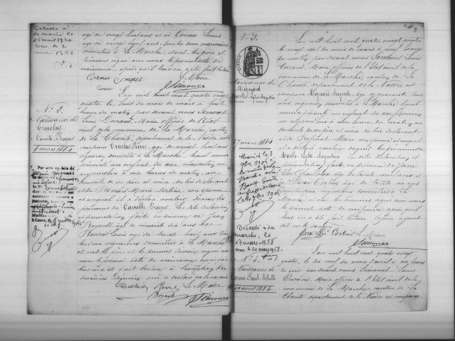 La Marche : actes d'état civil.