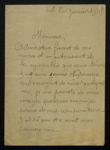 FOLLEREAU (Raoul), membre de la Jeune Académie (1903-1977) : 10 lettres, manuscrits.