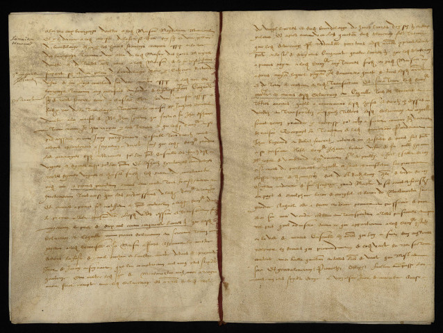 Biens et droits. - Héritages de Jeanne de Boilesvre (Boillevre) veuve Roger de Vaudetar, vente à de Lucenay et Guy Coquille procureur général du Nivernois : copie du contrat du 27 août 1573.