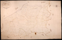 Villapourçon, cadastre ancien : plan parcellaire de la section C dite de Rangère, feuille 1