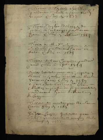 Liste de terriers de la région de Decize.