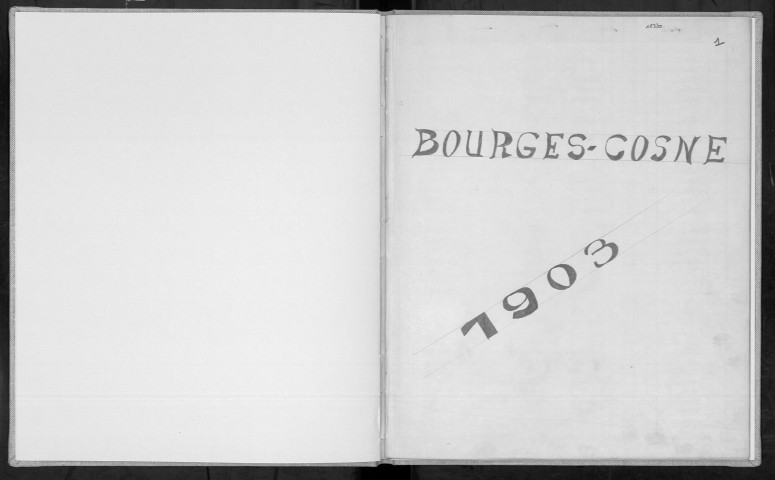 Bureau de Bourges-Cosne, classe 1903 : répertoire
