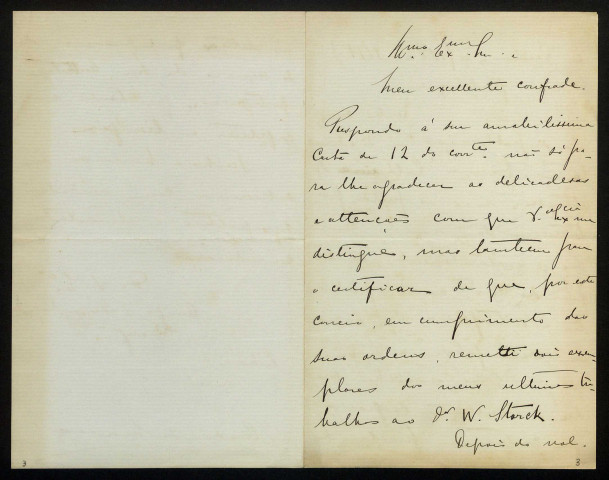 MONSARAZ (comte de), poète à Lisbonne (né en 1852) : 2 lettres.
