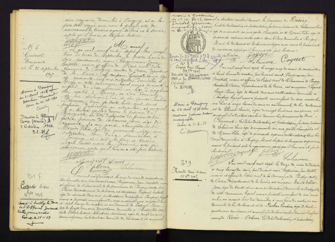 Pougny : actes d'état civil.