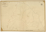 Luzy, cadastre ancien : plan parcellaire de la section D dite de Bussière, feuille 4
