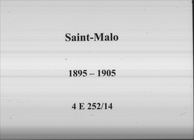 Saint-Malo-en-Donziois : actes d'état civil.