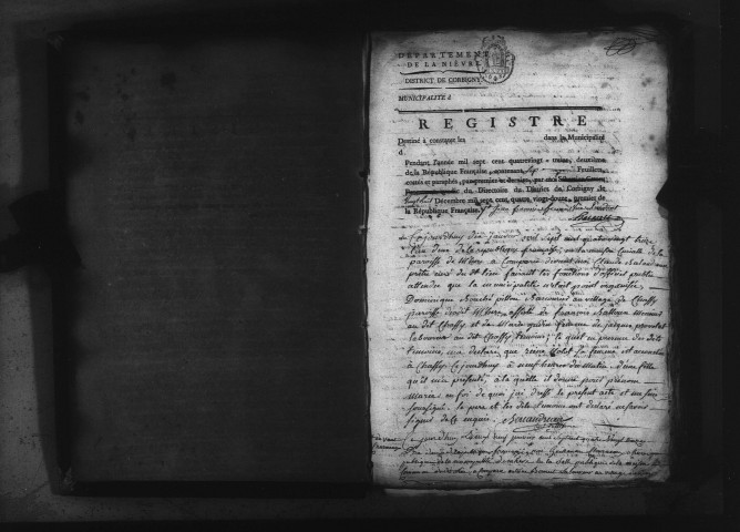 Mhère : actes d'état civil.