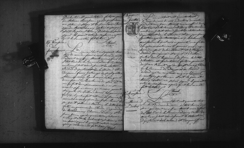 Isenay : actes d'état civil.