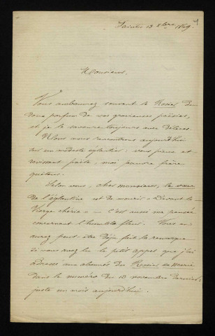 BOYER (Eugène), à Saintes (Charente-Maritime) : 1 lettre.