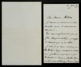 RAJON (Paul Adolphe), peintre à Auvers-sur-Oise (Val d'Oise) (1843-1888) : 8 lettres.