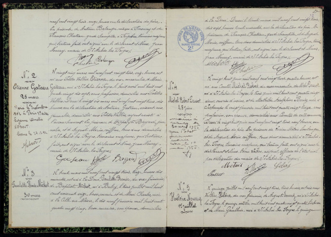 Saint-Aubin-les-Forges : actes d'état civil.