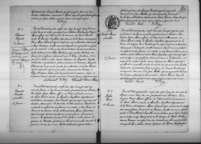 Saint-Honoré-les-Bains : actes d'état civil.