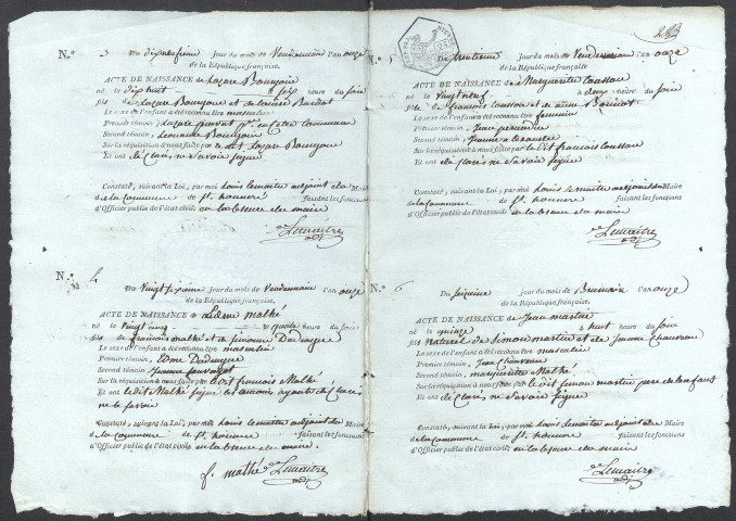 Saint-Honoré-les-Bains : actes d'état civil.