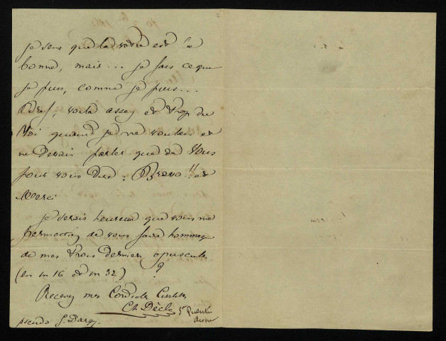 DECLE (Charles), dit Gaston Dargy, poète à Saint-Quentin (Aisne) : 8 lettres.