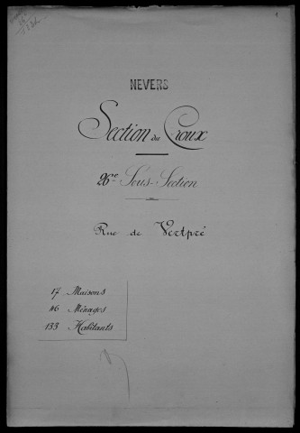 Nevers, Section du Croux, 26e sous-section : recensement de 1901