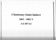Chantenay-Saint-Imbert : actes d'état civil.