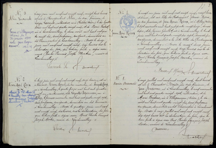 Larochemillay : actes d'état civil.